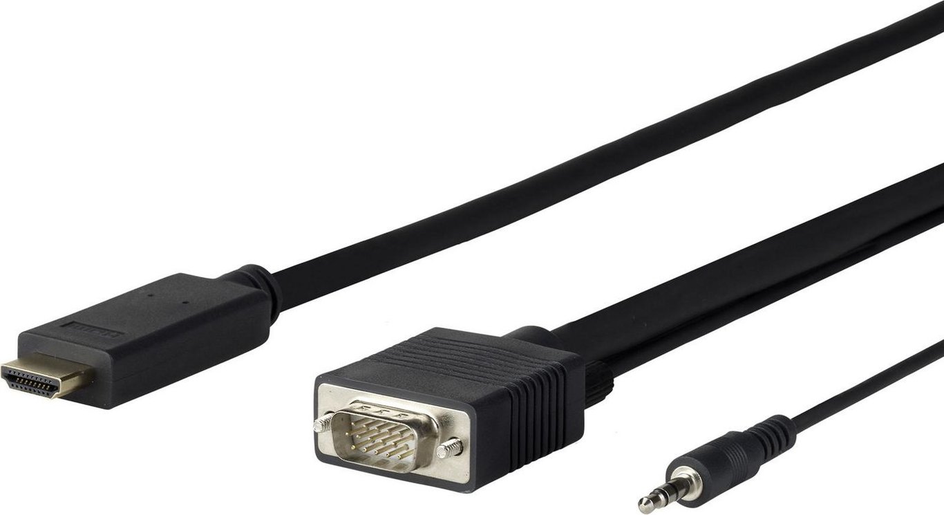 Vivolink PROHDMIVGA5 adapter kablowy 5 m HDMI Typu A (Standard) VGA (D-Sub) + 3.5mm Czarny