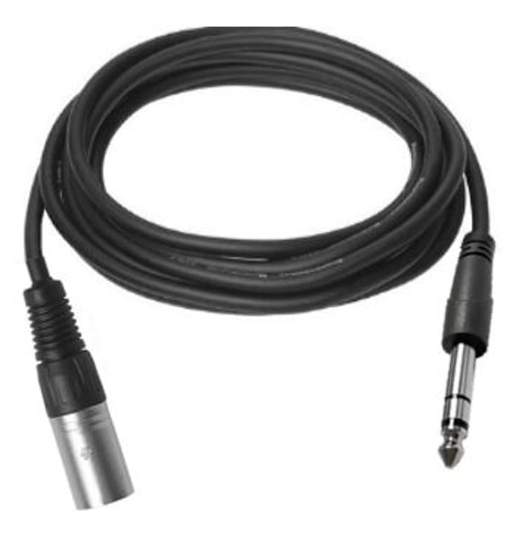 Vivolink PROAUDXLRJACKS2 kabel audio 2 m XLR 6.35mm TRS Czarny