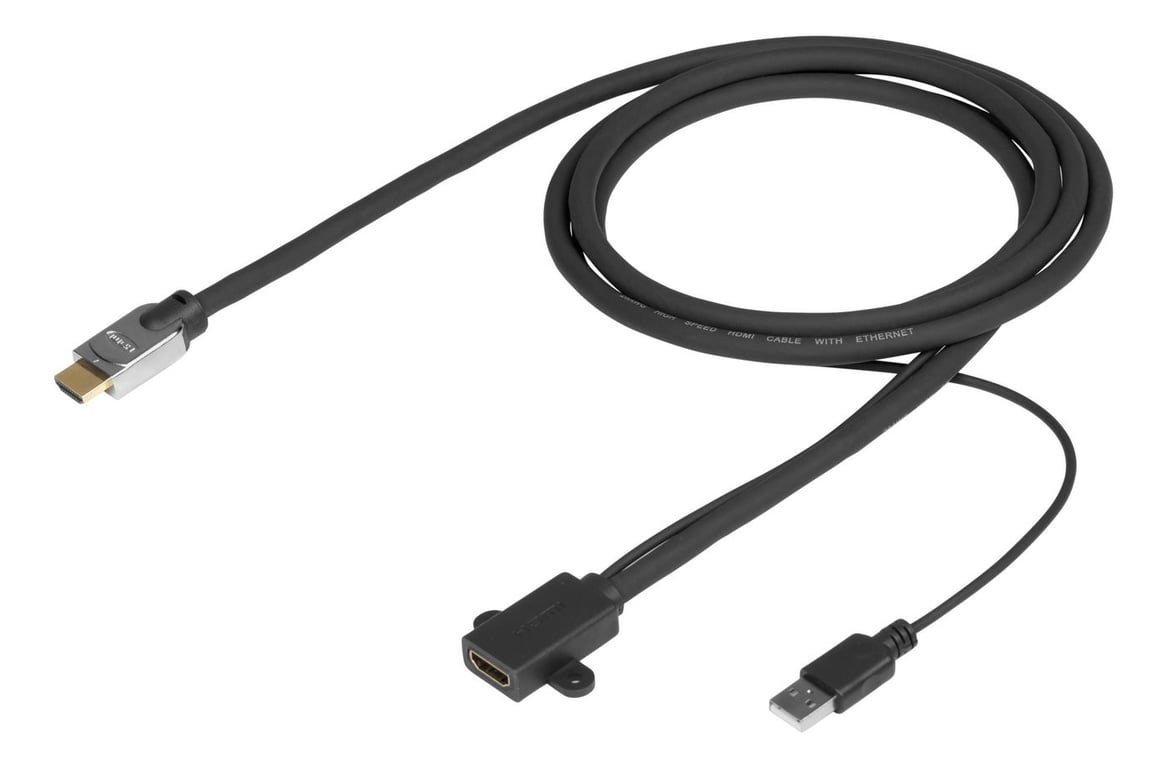 Vivolink PROHDMIHDMFM2-LSZH kabel HDMI 2 m HDMI Typu A (Standard) Czarny