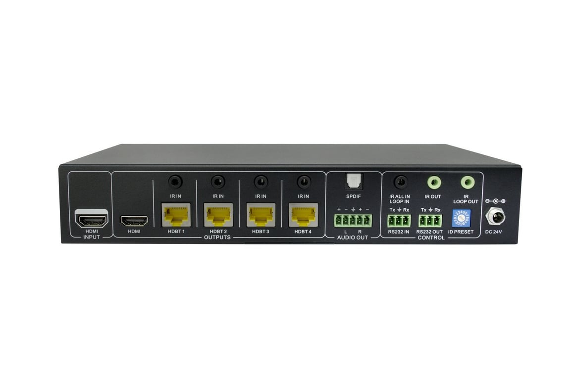 Vivolink VLHDBSP1X4V2 rozgałęziacz telewizyjny HDMI 4x RJ-45