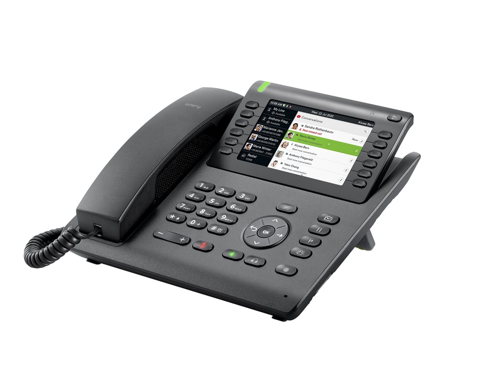 Unify OpenScape Desk Phone CP700 telefon VoIP Czarny TFT
