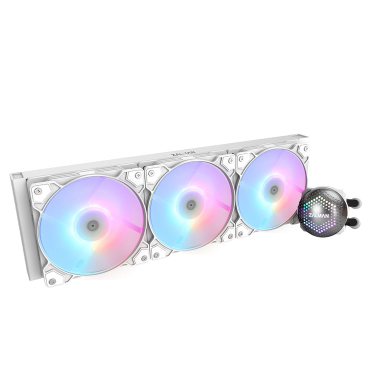 Zalman ALPHA36 White CPU Liquid Cooler 360mm Radiator 3 x 120 mm Fan ARGB pump Dual Procesor Chłodnica cieczy all-in-one 12 cm Biały