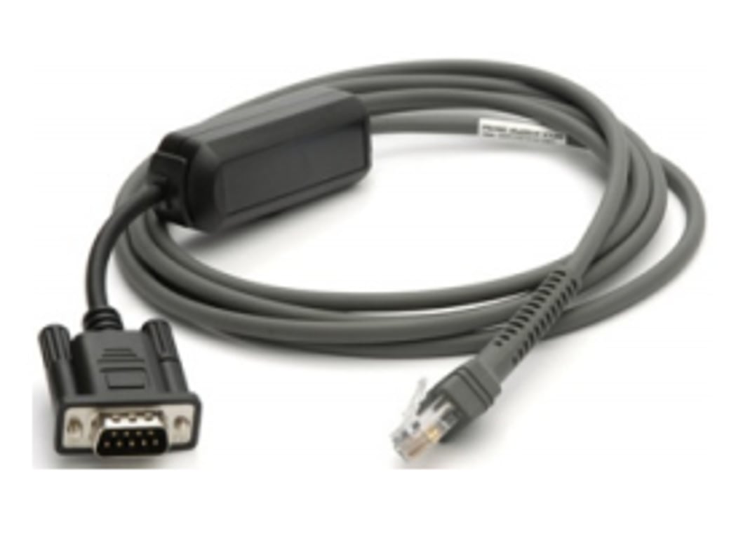 Zebra CBA-R10-S07ZBR kabel równoległy Czarny 2,13 m DB9 RJ-45