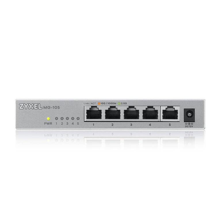 Zyxel XMG-105 Nie zarządzany 2.5G Ethernet (100/1000/2500) Szary