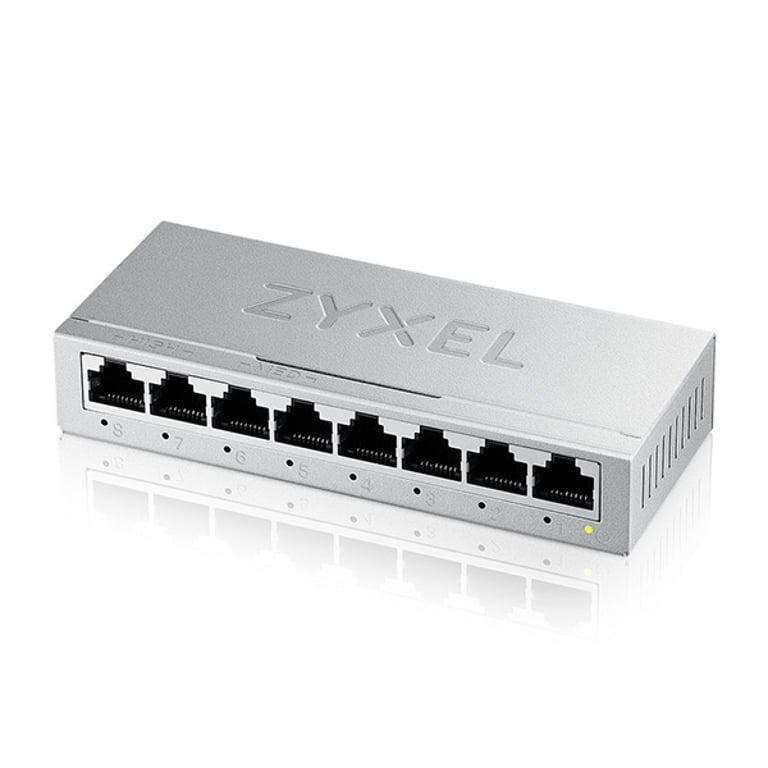 Zyxel GS-108BV5-EU0101F łącza sieciowe Nie zarządzany L2 Gigabit Ethernet (10/100/1000)