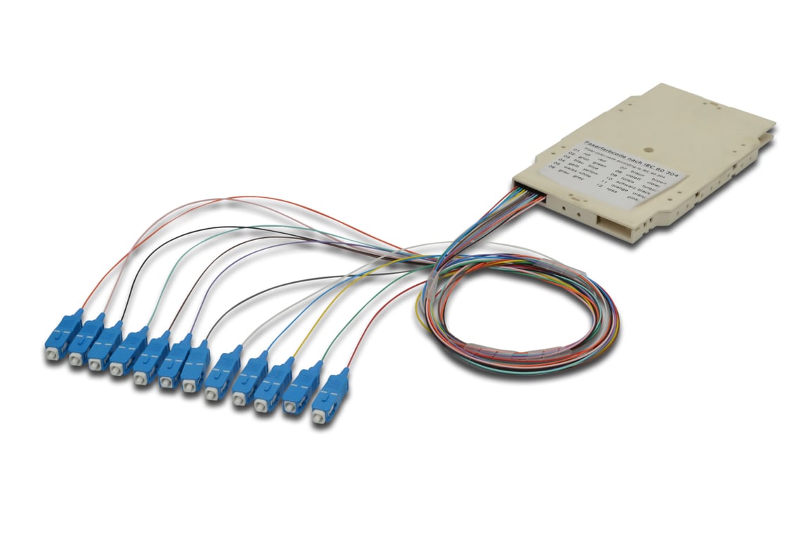 Digitus A-96522-02-UPC-4 adapter światłowodowy SC Wielobarwny