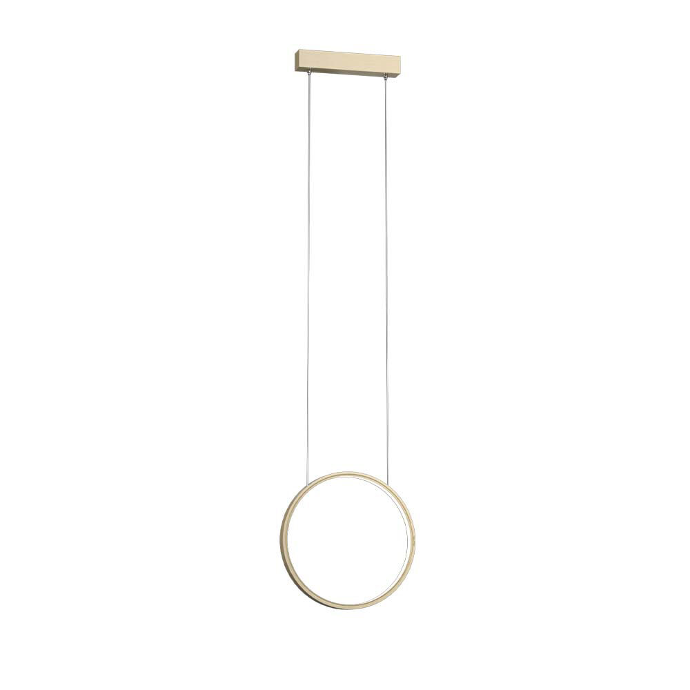 Złota lampa wisząca koło LED ⌀27cm 3000K ANT 5316 z serii AGARO