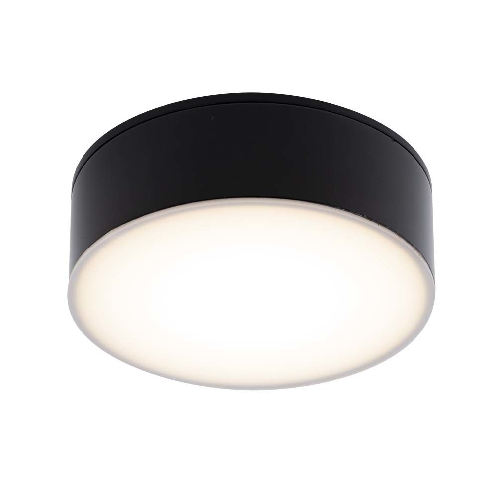 Czarny, niski spot LED do łazienki IP44 4000K ANT 8575 z serii TOTTORI