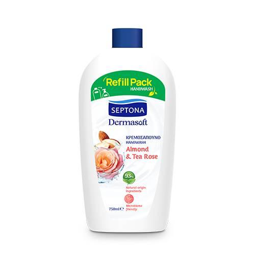 Septona Mydło w płynie Migdał i róża herbaciana, 750 ml