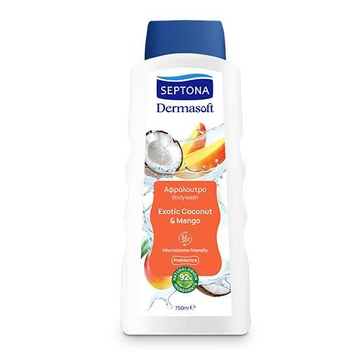 Septona Żel pod prysznic Exotic Coconut & Mango, 750 ml