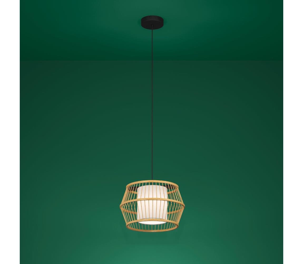 Eglo 390233 - Żyrandol na lince MONTERROSO 1xE27/40W/230V brązowy