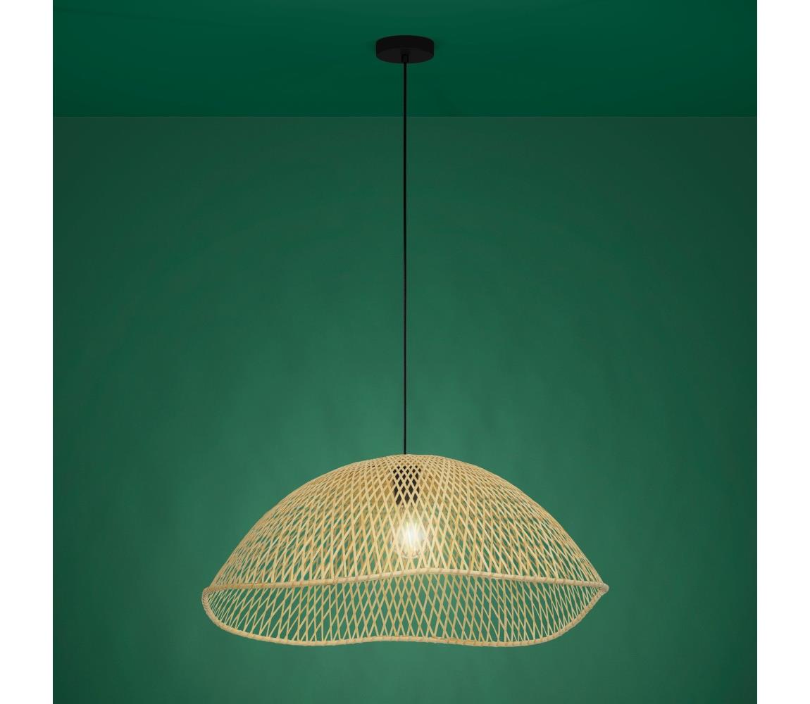 Eglo 390236 - Żyrandol na lince SAMBUCONA 1xE27/40W/230V śr. 72 cm brązowy