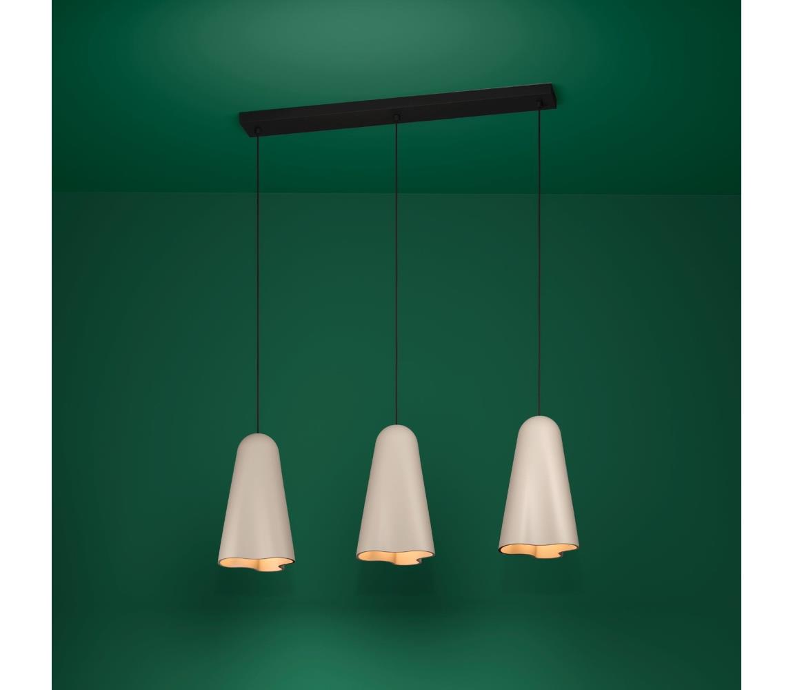 Eglo 390364 - Żyrandol na lince TOLLERIC 3xE27/40W/230V beżowy