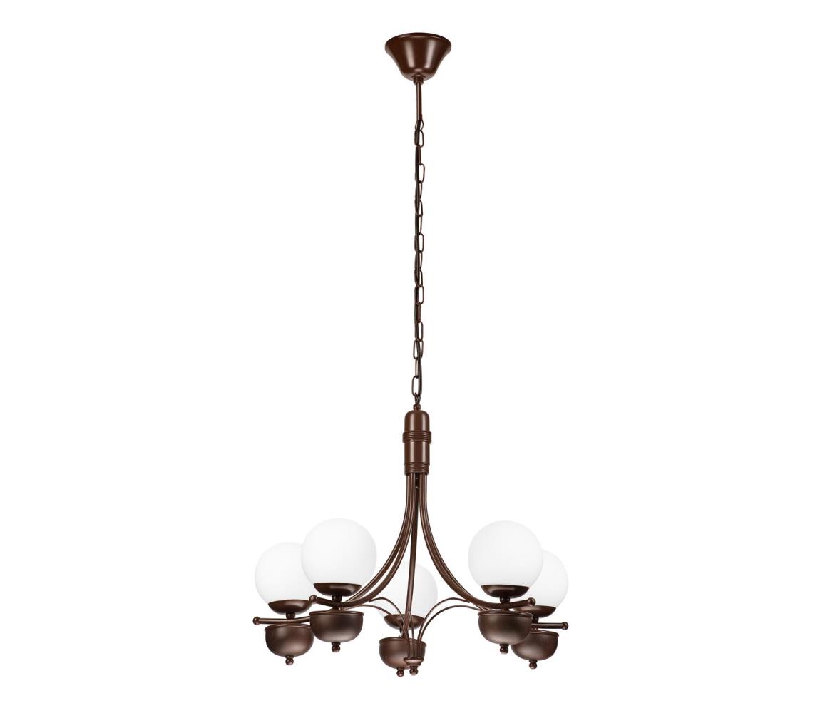 Brilagi - Żyrandol na łańcuchu COTTAGE 5xG9/40W/230V dąb/biały