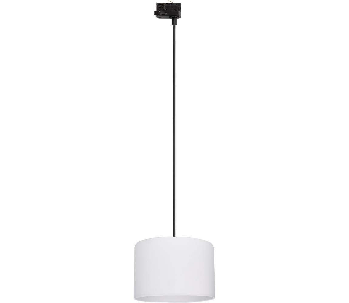 Żyrandol na lince do 3-faz. syst. szynowego TRACER 1xE27/15W/230V śr. 30 cm czarny/biały
