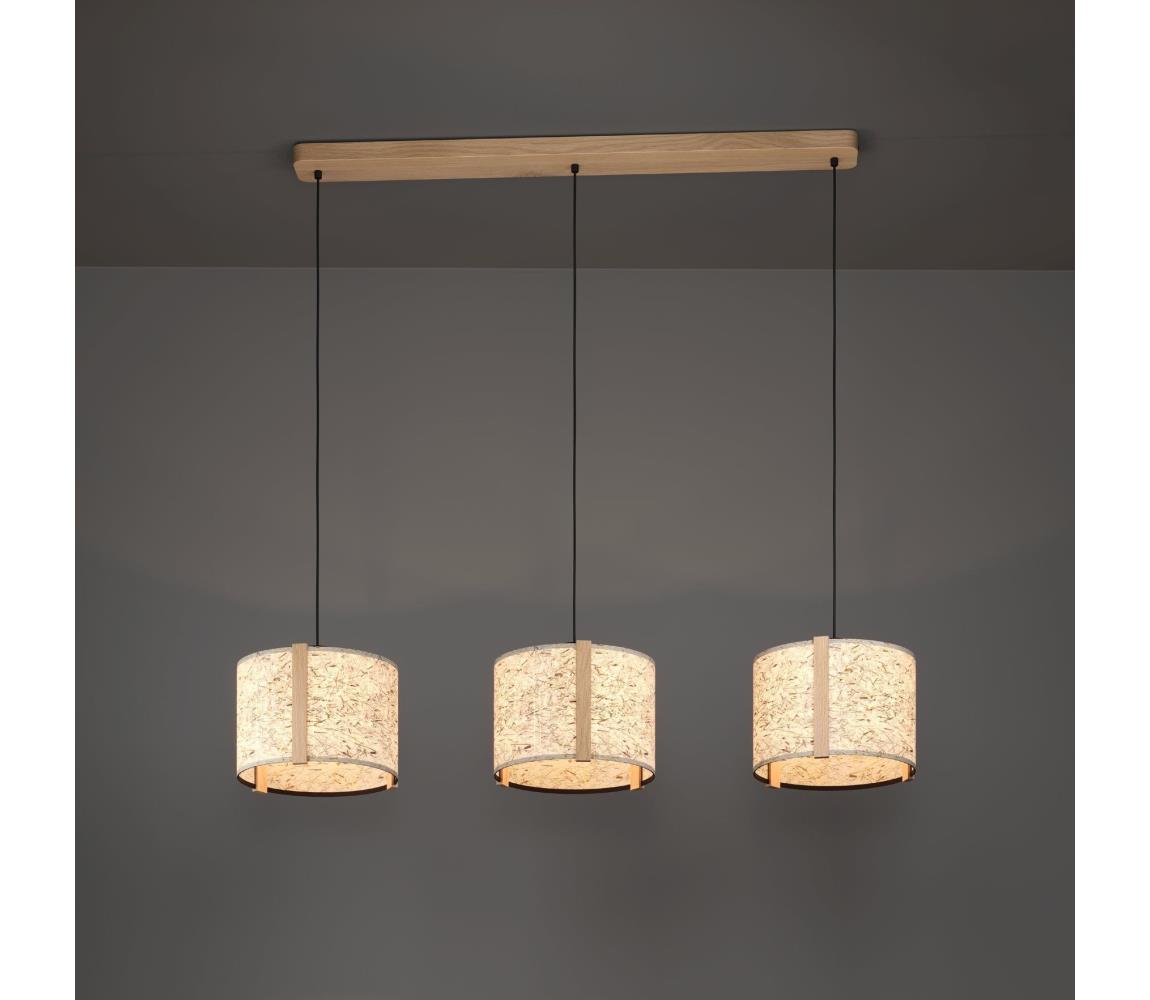 Eglo 390324 - Żyrandol na lince HONTONGAS 3xE27/25W/230V beżowy