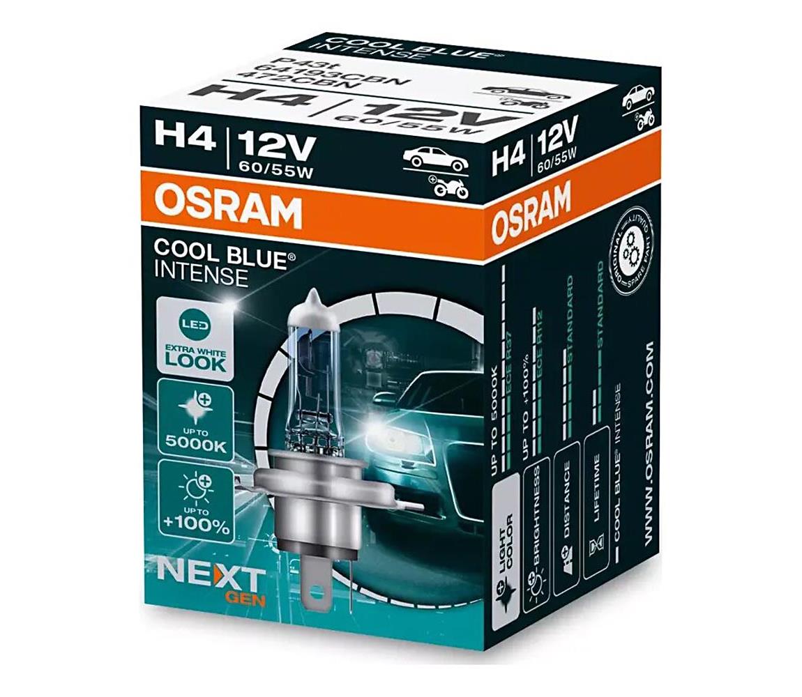 ZESTAW 2x Żarówka samochodowa COOL NIEBIESKI H4 P43t/60/55W/12V 5000K - Osram
