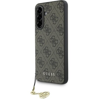 Guess Etui 4G Charms Collection do Galaxy A36 5G, brązowe
