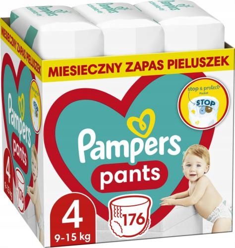 Pieluchomajtki dla dzieci Pampers Pants rozmiar 4 176 sztuk MEGA OPAKOWANIE