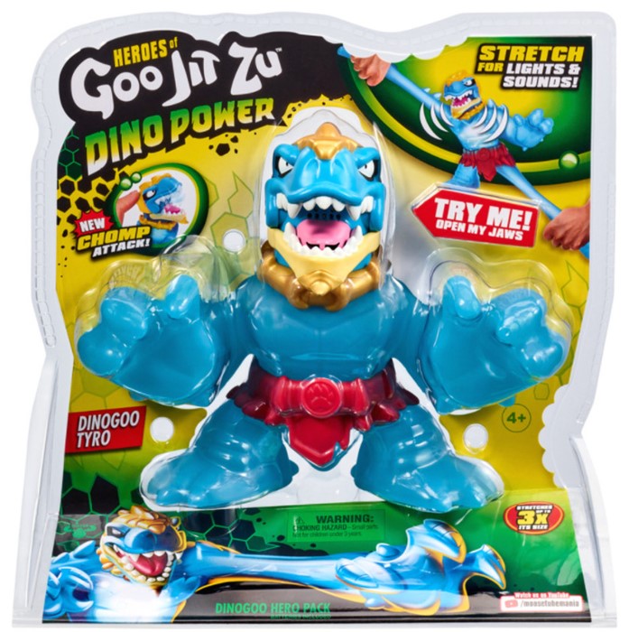 Rozciągliwa figurka GooJitZu Heroes Dino Power Dinogoo Tyro GOJ41115 (0630996411155)