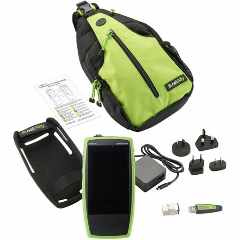 NetAlly LinkRunner AT 4000 Tester PoE Czarny, Zielony