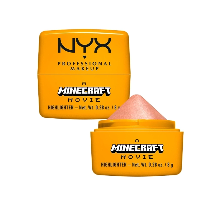 NYX Professional Makeup A Minecraft Movie kremowy rozświetlacz do twarzy 03 Going Gold 8g