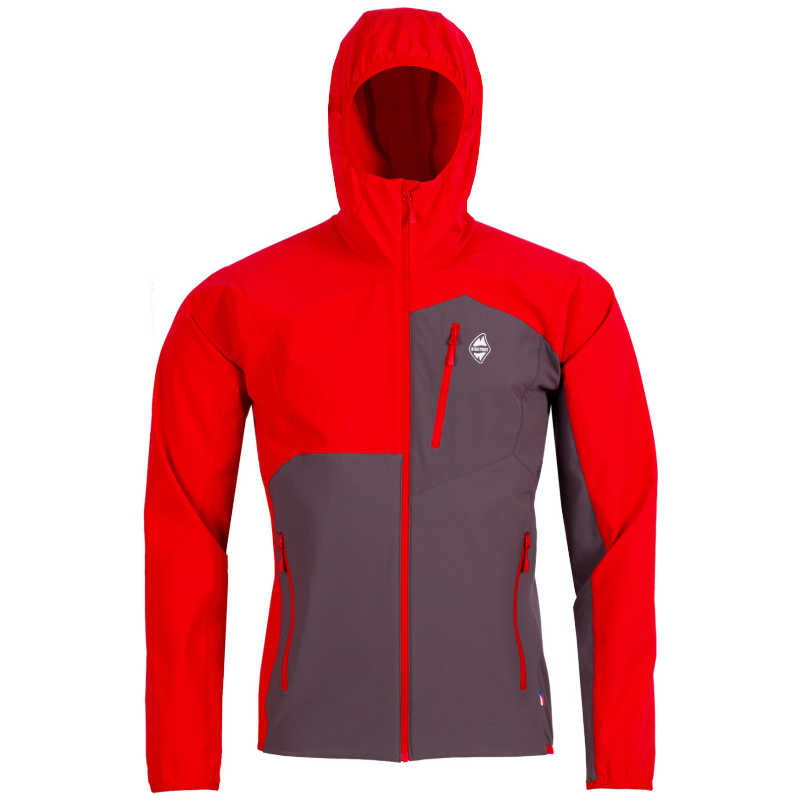 Męska kurtka softshellowa High Point Versa Hoody Jacket Rozmiar: M / Kolor: czerwony/szary