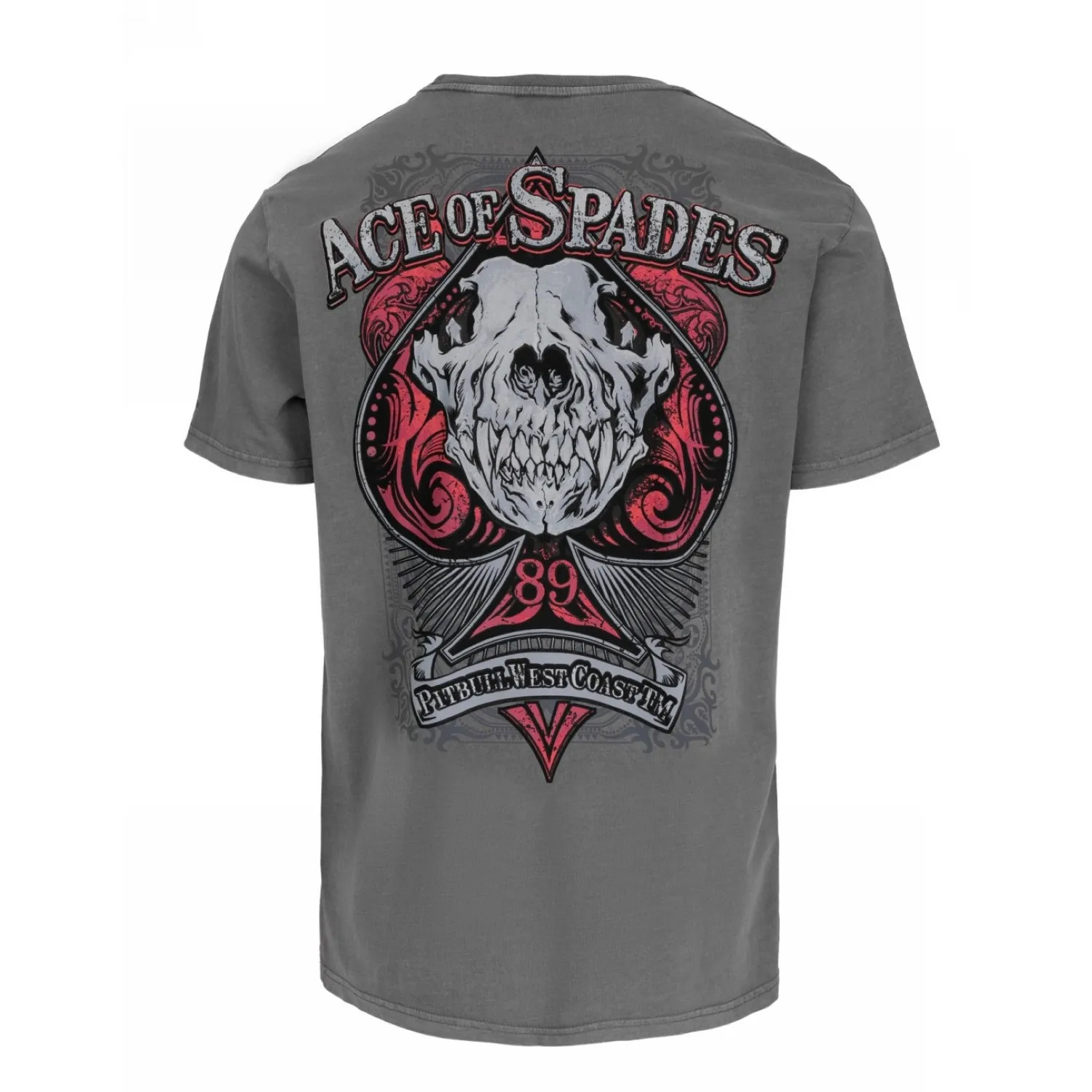 PITBULL Middle Weight 190 Denim Washed Ace Of Spades II '25 - Szara  M
