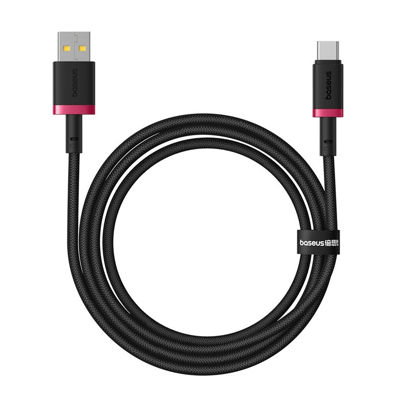 Kabel Baseus Dura USB-Typ C 60W 2m (czerwono-czarny)