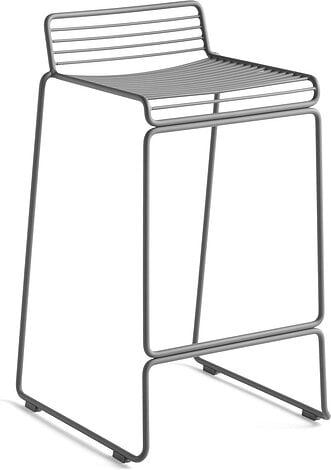 HAY Stołek barowy Hee 65 cm szary