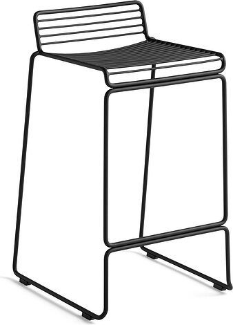 HAY Stołek barowy Hee 65 cm czarny