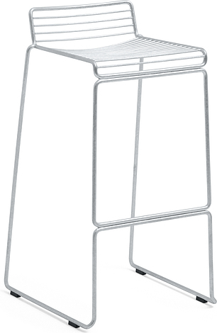 HAY Stołek barowy Hee 75 cm stalowy