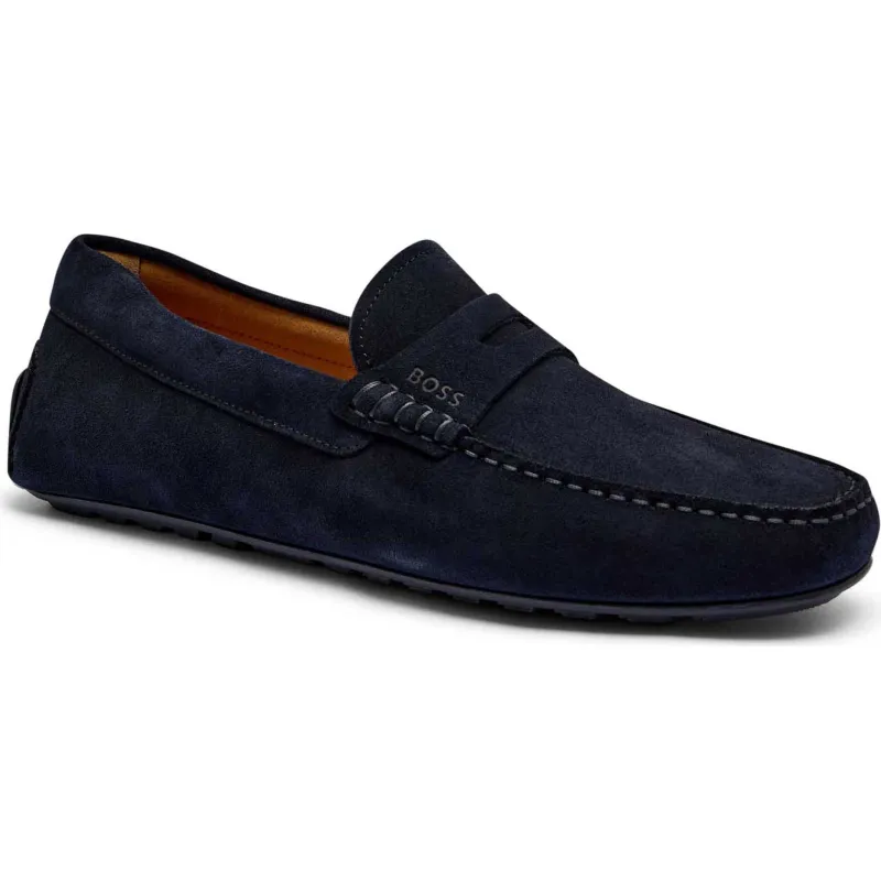 BOSS BLACK Skórzane mokasyny Noel