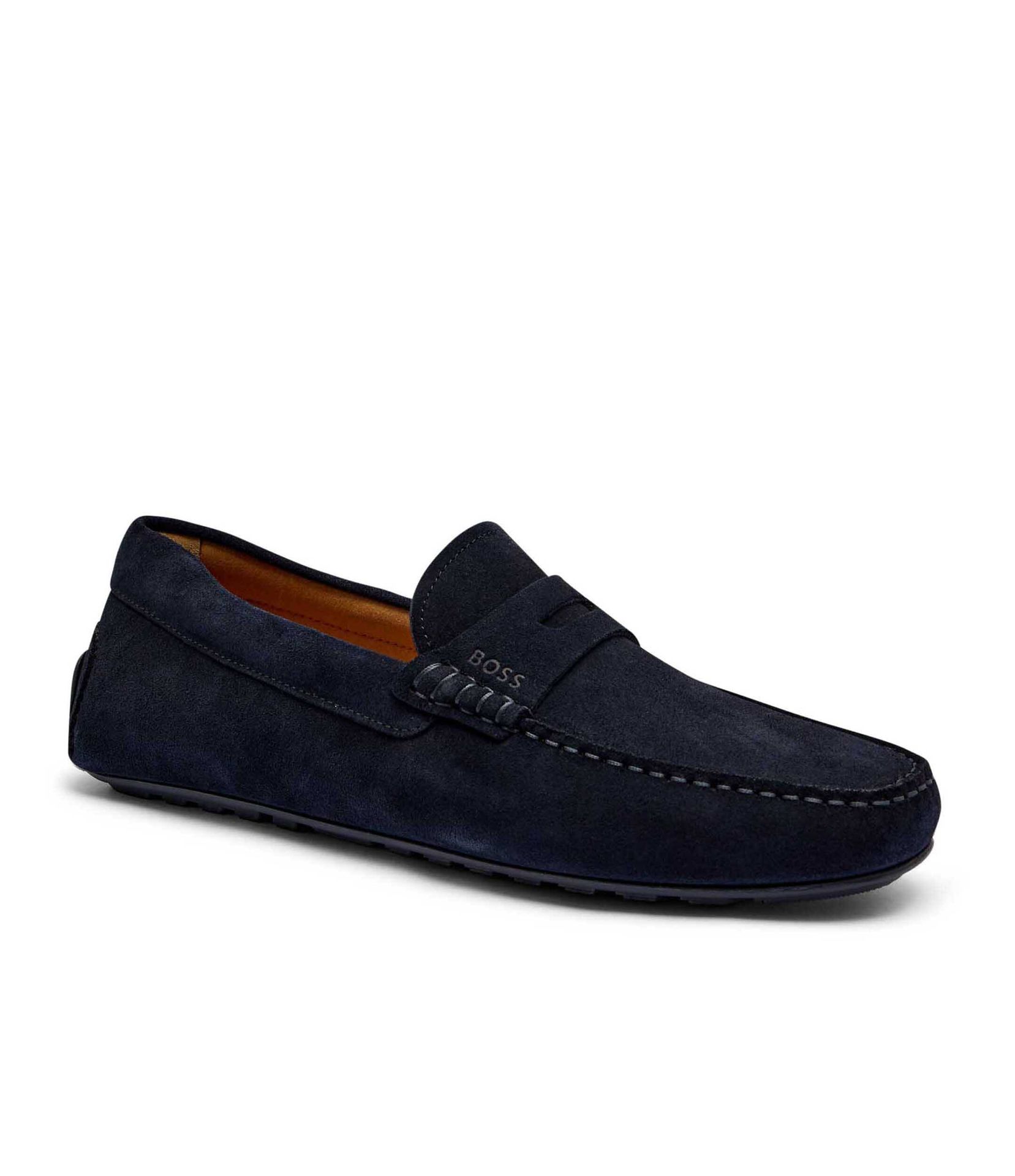 BOSS BLACK Mokasyny Noel zamsz