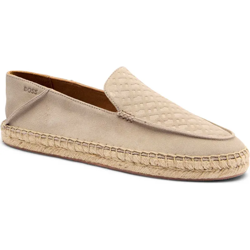 BOSS BLACK Skórzane espadryle Madeira