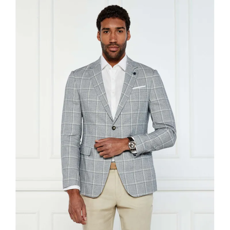 Joop! Marynarka Hogiz Slim Fit z dodatkiem lnu