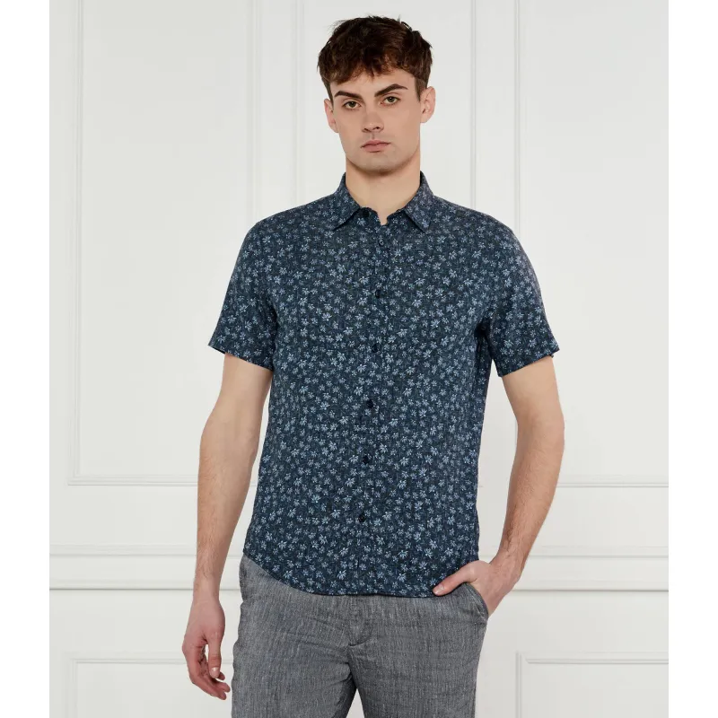 BOSS BLACK Lniana koszula C-ROAN-ken-SH-C1-251 Slim Fit stretch
