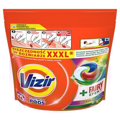 Kapsułki do prania VIZIR Platinum Pods Fairy Efekt - 44 szt.