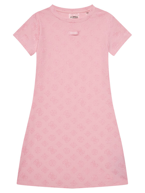 Guess Sukienka codzienna J5GK38 KCT02 Różowy Regular Fit
