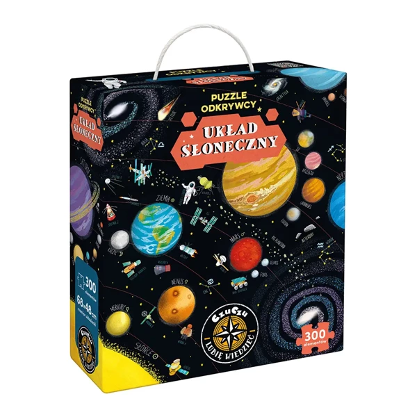 Puzzle 300 odkrywcy Układ Słoneczny CzuCzu - Bright Junior Media Justyna Han