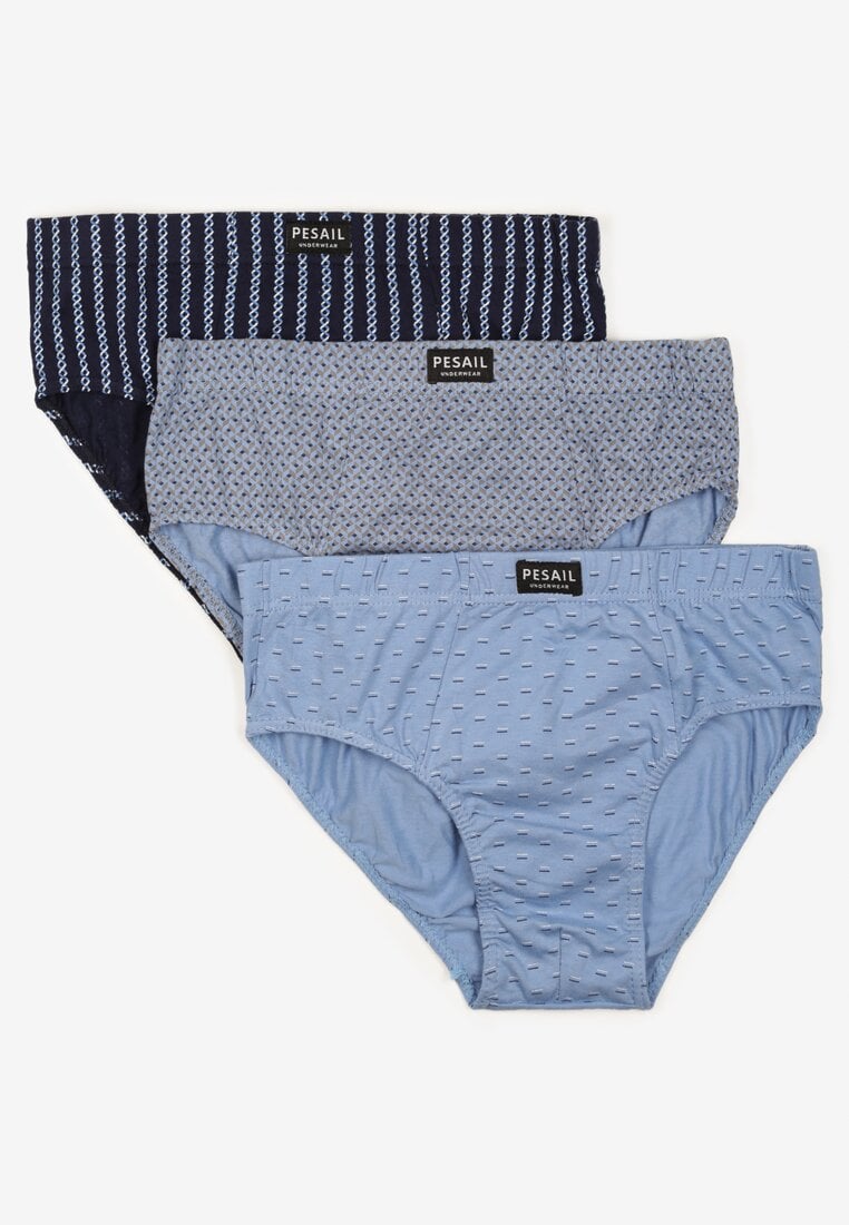 Wielokolorowe 3-pack Majtki Slipy Klasyczne w Drobne Wzory Laniraisa