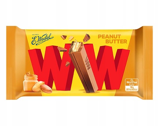 Zestaw 24 x Wafel WW Peanut Butter 47 g E.Wedel