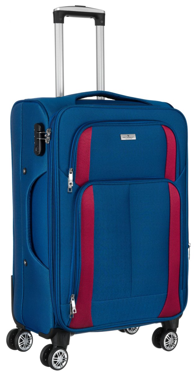 Walizka PTN 5209-S-9319 Blue-Burgund
