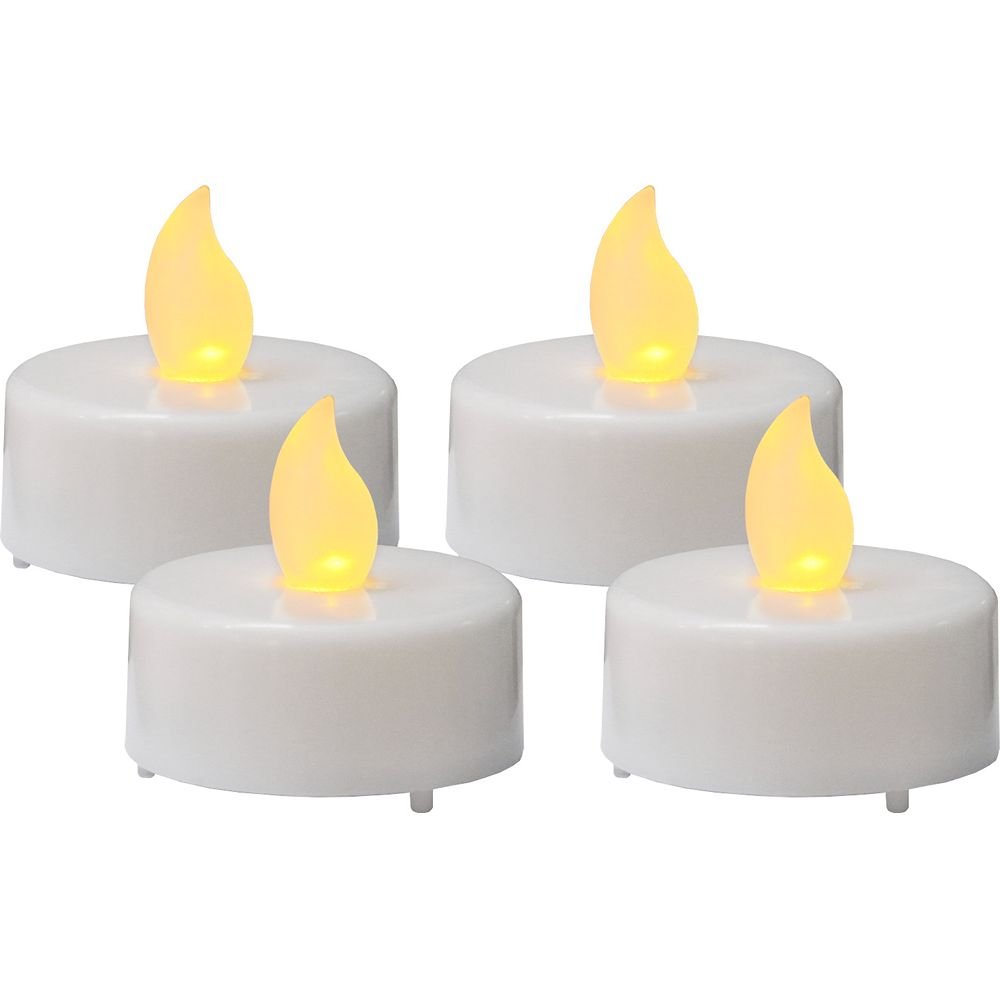 Zestaw 4x świeca LED tealight PAULO biała 4cm