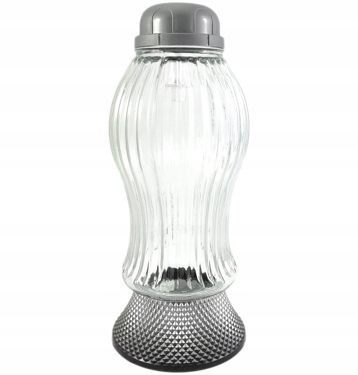 Duży znicz solarny lampion fotowoltaiczny nagrobny smukły wysoki 31cm