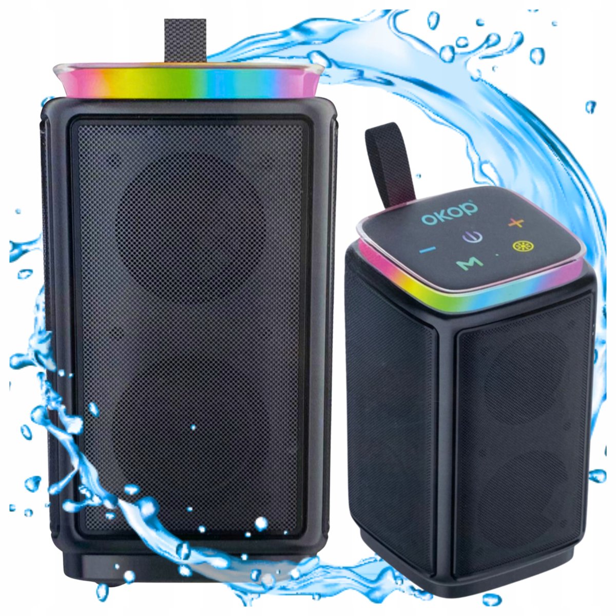 Głośnik STEREO 360 STOPNI Bluetooth Z Radiem Przenośny Bezprzewodowy GŁOŚNY