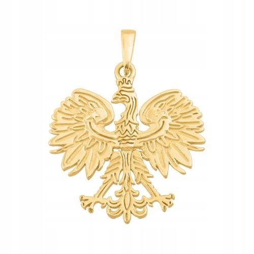 Złota zawieszka 585 Orzeł 2.40 g Rodium