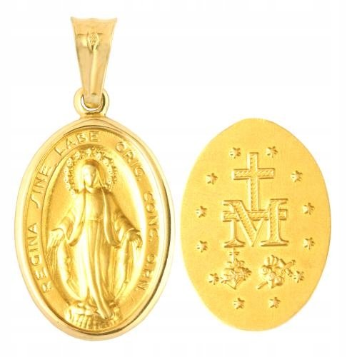 Złoty Medalik 585 4.85 g Rodium