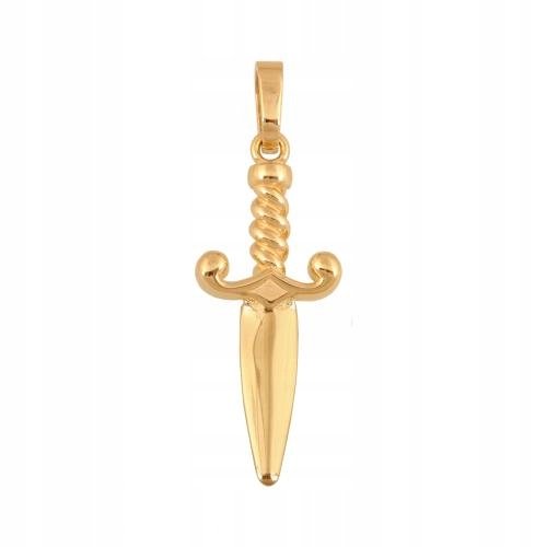 Złota Przywieszka Miecz 585 1.7 g Rodium