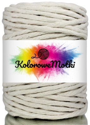 Sznurek Bawełniany do Makramy Naturalny 10m 5mm